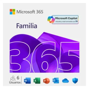 Office Microsoft 365 Familia 12 meses / 6 usuarios